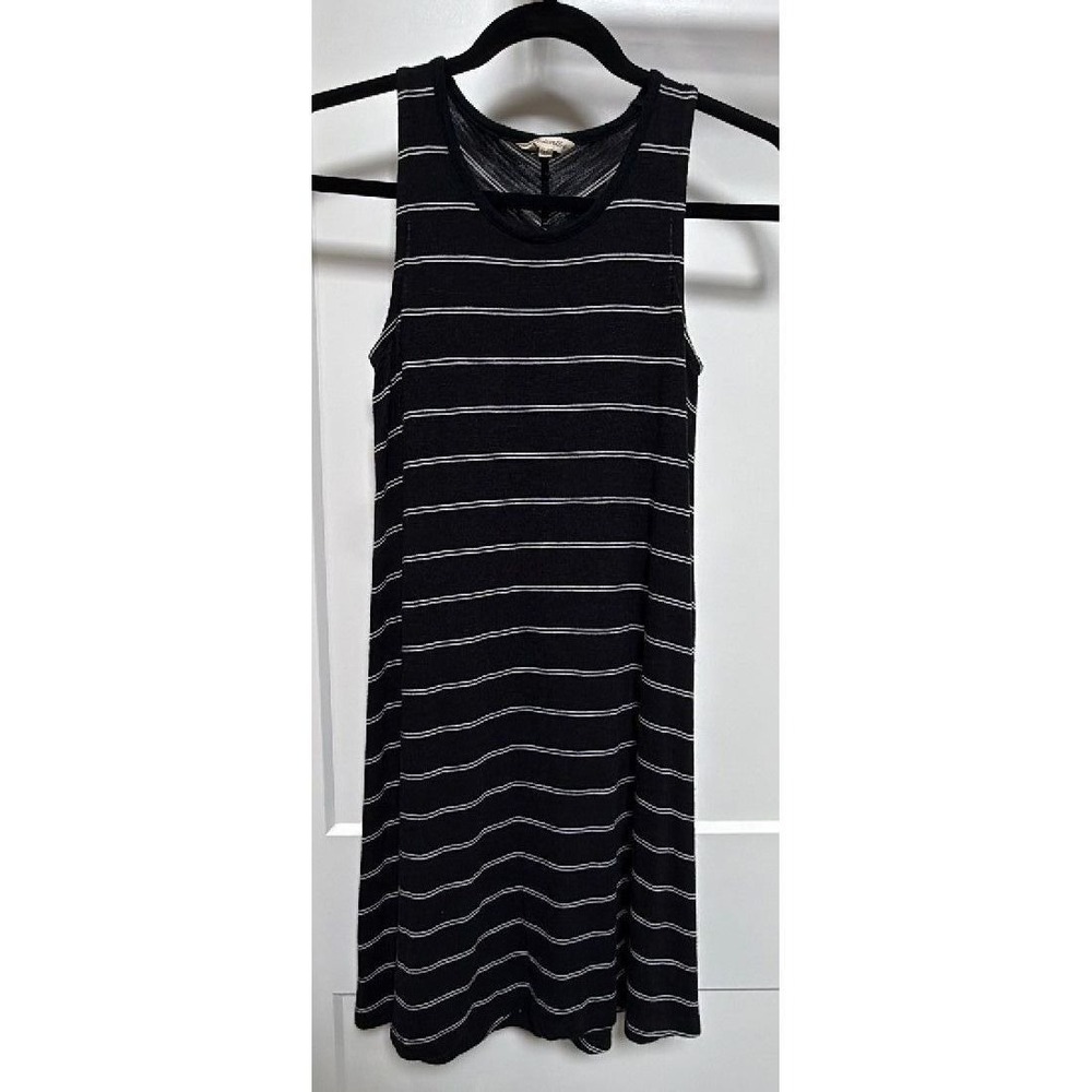 Black and white madewell midi tank dress size XS
